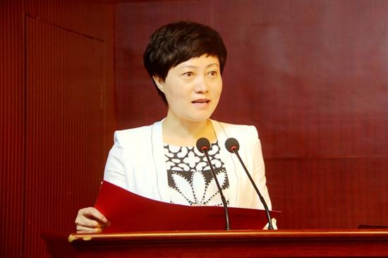 凤县县长张帆向与会人员推介重点招商项目