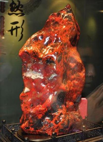 巴林石博物馆"巴林鸡血王"