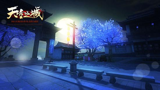 图4：午夜的云天城美丽异常