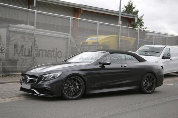 新款奔驰S63 AMG敞篷版轻伪装谍照曝光