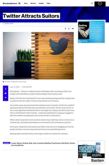 假新闻称Twitter将被收购 推动股价大涨7%