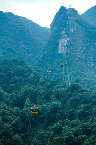 柴埠溪大峡谷索道图片