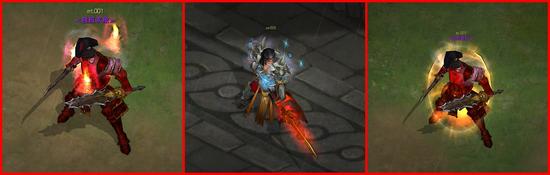 图4：水火土系内功初级外观特效