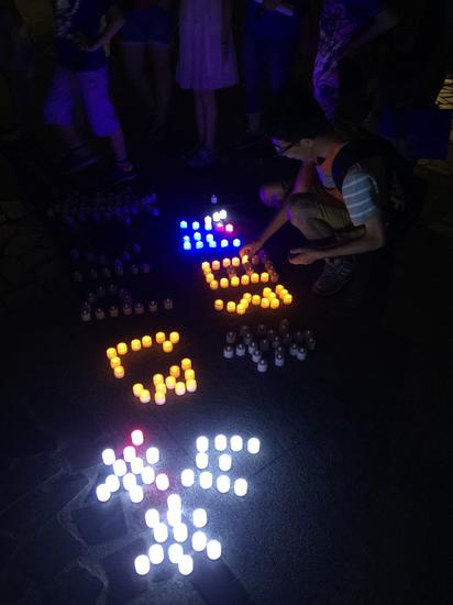 图2：200烛灯点亮心愿