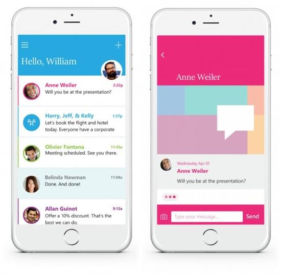 微软推出聊天风格邮件应用Send：先在iOS上发布