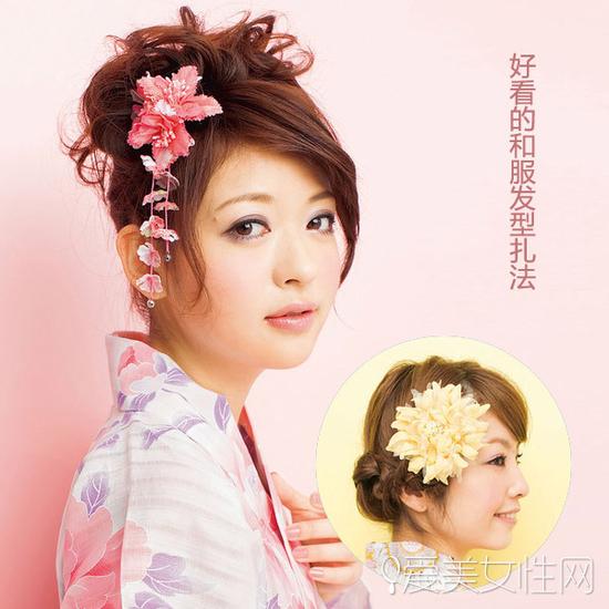 两款超好看和服发型扎法变身甜甜樱花妹