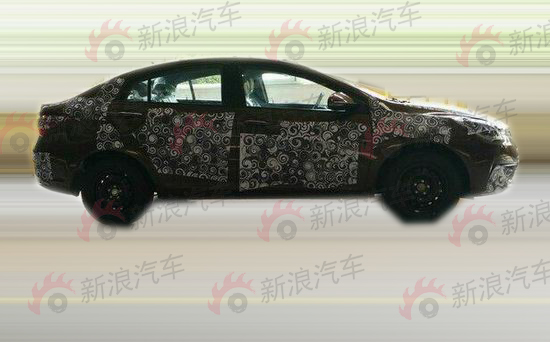 奇瑞全新A级家轿 艾瑞泽5低伪谍照曝光