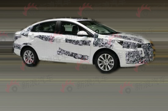 奇瑞全新A级家轿 艾瑞泽5低伪谍照曝光