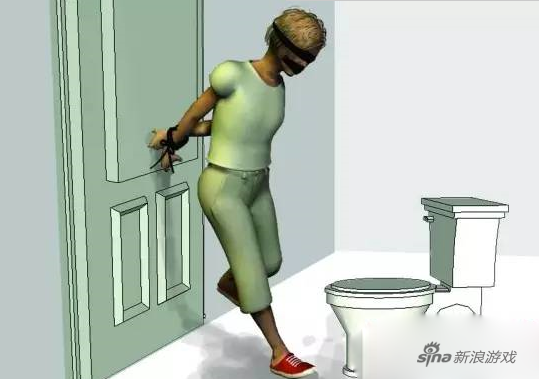 梁华女儿被绑在卫生间（示意图），遭殴打，轮奸，蹂躏……