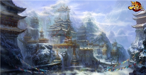 图5：《斗仙》中皇雪域原画