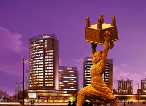 宿迁市标志物霸王举鼎