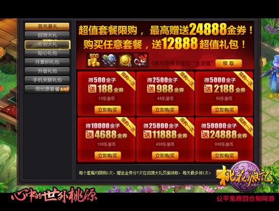 图三 惊喜套餐福利