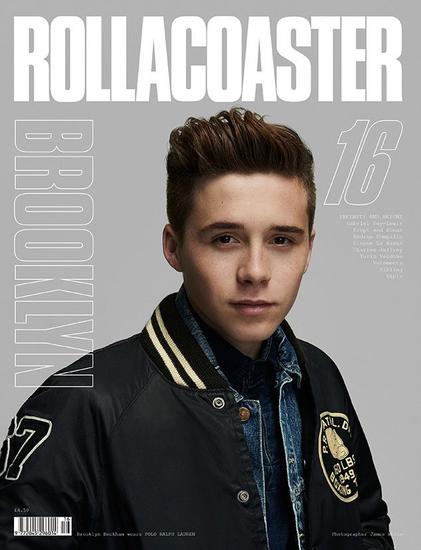 brooklyn beckham 登上《rollacoaster》封面