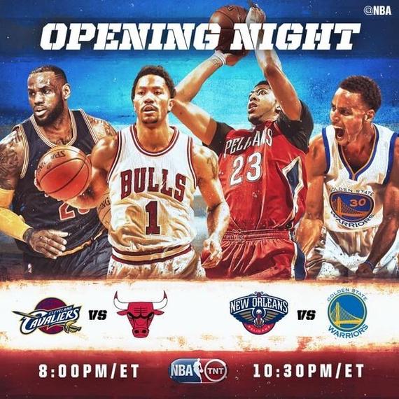 骑士和勇士将分别亮相新赛季揭幕战