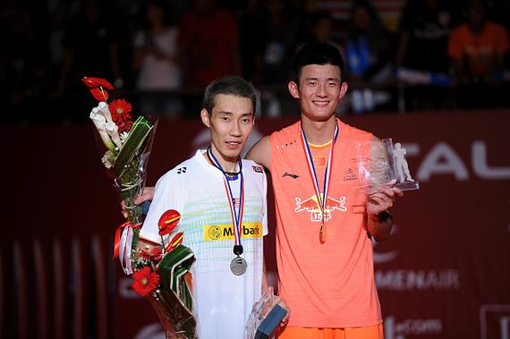 谌龙李宗伟合影