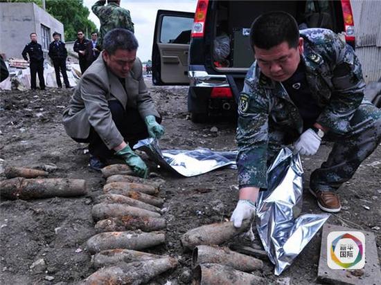 发现日军遗留武器