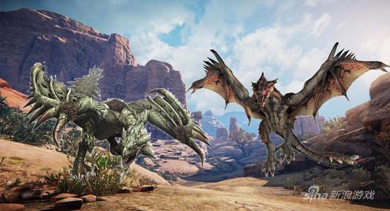 《怪物猎人》系列”作品中的雌火龙、雄火龙