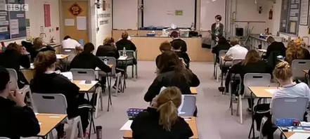 中国班学生考场