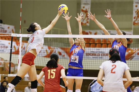 9号张常宁在比赛中