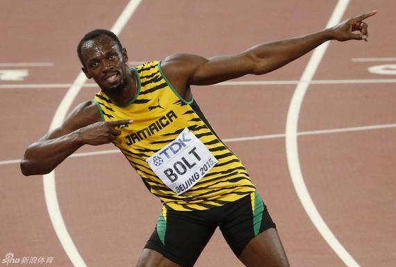 时隔7年博尔特庆祝再现鸟巢