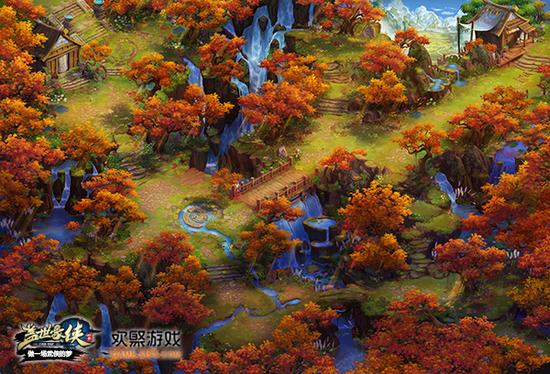 图12 《盖世豪侠》新地图－世外枫林