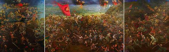 《台州大捷》 950cmx300cm