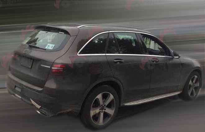 北京奔驰GLC低伪谍照曝光 车身大幅加长