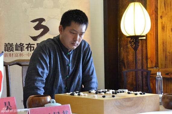 资料图：常昊在擂台纪念赛比赛中