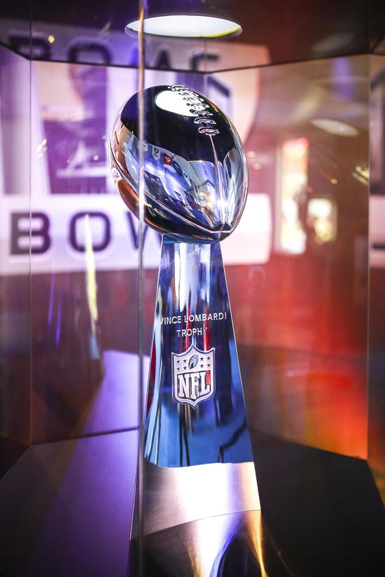 超级碗奖杯首次登陆中国 NFL超级周末席卷上海