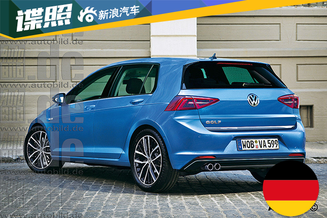 2019大众高尔夫Mk8谍照曝光 内部空间更大