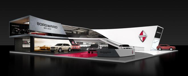 德国宝沃公布法兰克福车展展台设计图