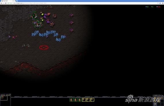 网页版《星际争霸》测试版截图