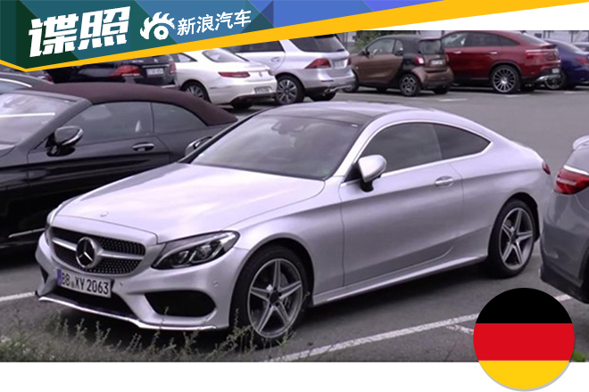 奔驰全新C级Coupe实车曝光 法兰克福亮相