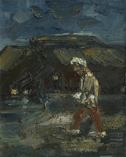 夜路50x40cm 布面油画2010