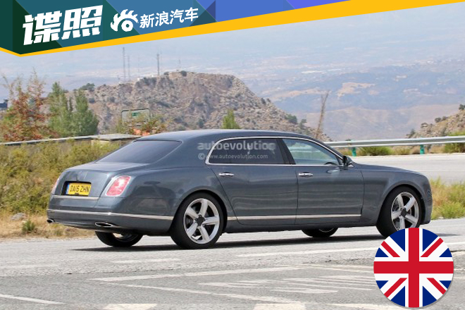 宾利慕尚长轴距版谍照 前脸微调