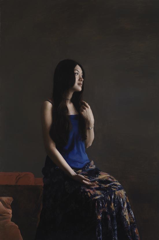 侯伟《远去的记忆》板上坦培拉56x37cm2015年何振浩  女人体 (2)  120