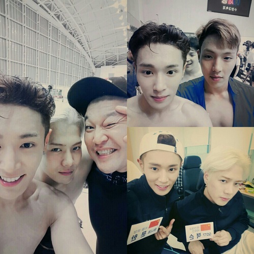 UNIQ李汶翰公开《我们社区艺体能》合影