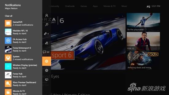 通知在新系统里被自动按照功能和游戏进行分类