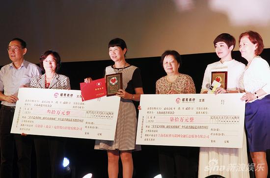 东虹桥金融在线和大银幕电影发行向“牵手艺术彩虹，献给未来地球”少儿慈善创意艺术教育项目捐款一百万