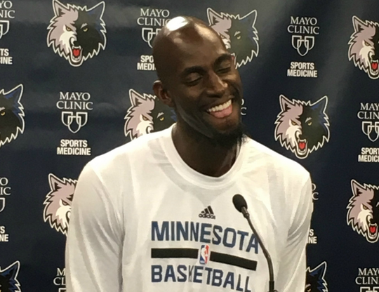 加内特对森林狼有着满满的爱