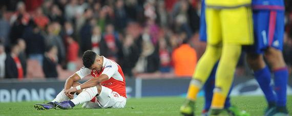 阿森纳遭遇欧冠连败