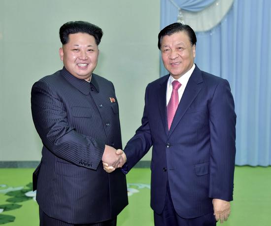 刘云山会见金正恩