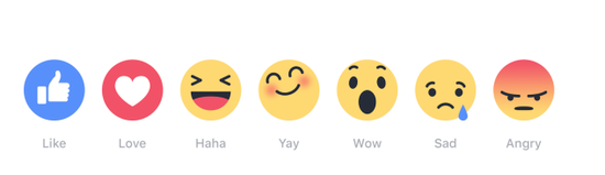 Facebook新推6款表情 先在爱尔兰与西班牙上线