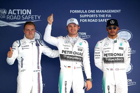 F1俄罗斯站罗斯博格夺杆位