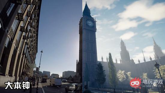刺客信条枭雄现实伦敦和游戏中对比