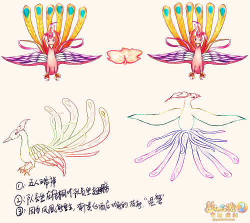 图13：手画凤凰祥瑞
