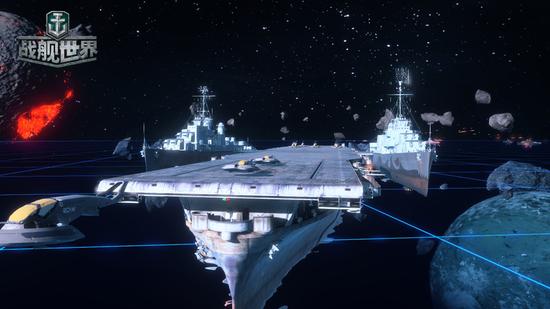 宇宙战舰航空母舰装有未来舰载机