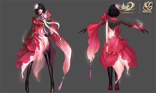 图12 武魂2“异变”套装原画-蝶花