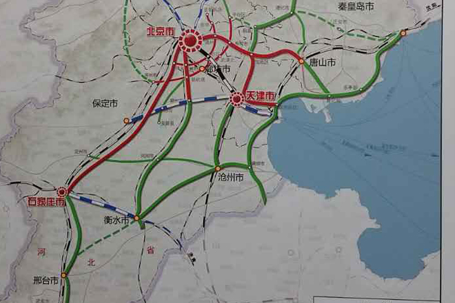 京津冀核心区 城市间形成1小时交通圈