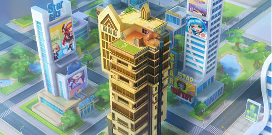 《梦想星城:星你特别版》楼层加盖展示